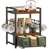 Plaviya 3-Tier Tea Bag Organizer with Drawer for Countertop