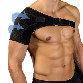 Shoulder Orthotics for Men and Women - Torn Cuff Support, Black Shoulder Support, Scapula, Warm, Cairo Worn, Icing, Breathable, One Size Fits Most, Left & Right