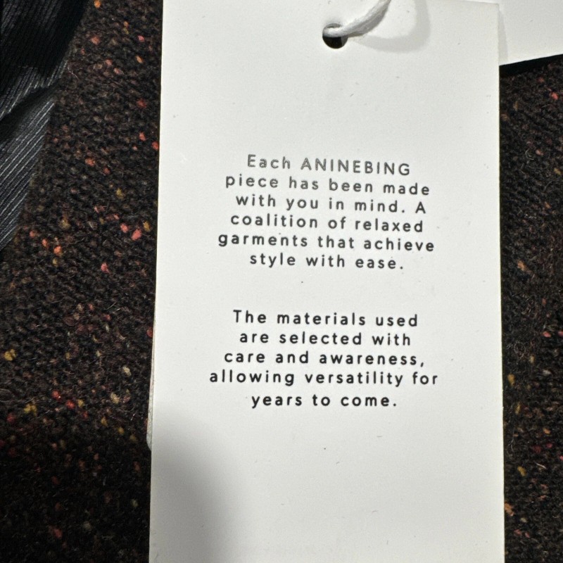 Anine Bing features double breasted closure with a cropped, boxy