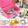 Spetsbst Cash Box Lockable Small Cash Box with Key and
