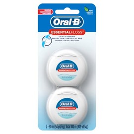 Oral-B EssentialFloss Cavity Defense - Hilo dental (50 M, 2 unidades)