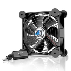 ventilador USB para computadora de 120 mm, ventilador USB con controlador de 3 velocidades, pequeños ventiladores USB para PC para enfriar gabinete, c