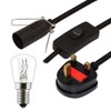 Salt Lamps UK Replacement Electrical Cable 2 Metal Clip with