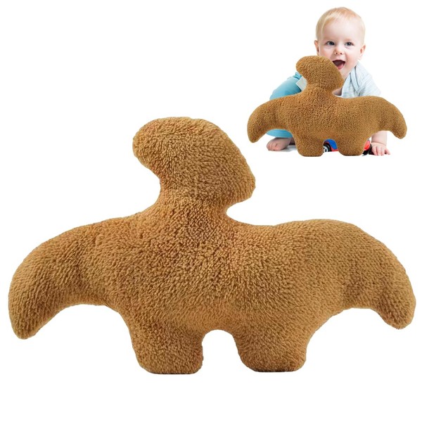 Lebenistgut Dinosaur Nugget Cushion, Dino Chicken Nugget Dinosaur Plush Toy,