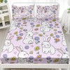 AILONEN Rabbit Fitted Sheet Set - Twin XL Size, Kawaii