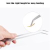 CRITTZOO 3Pcs Reptile Metal Feeding Tongs, Snake Tank Long Tweezers