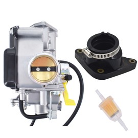 labwork Carburetor with Intake Boot Replacement for Honda 400 TRX400EX 2x4 1999-2008 / Honda TRX400X 2x4 2009-2014 Carb 16100-HN1-013