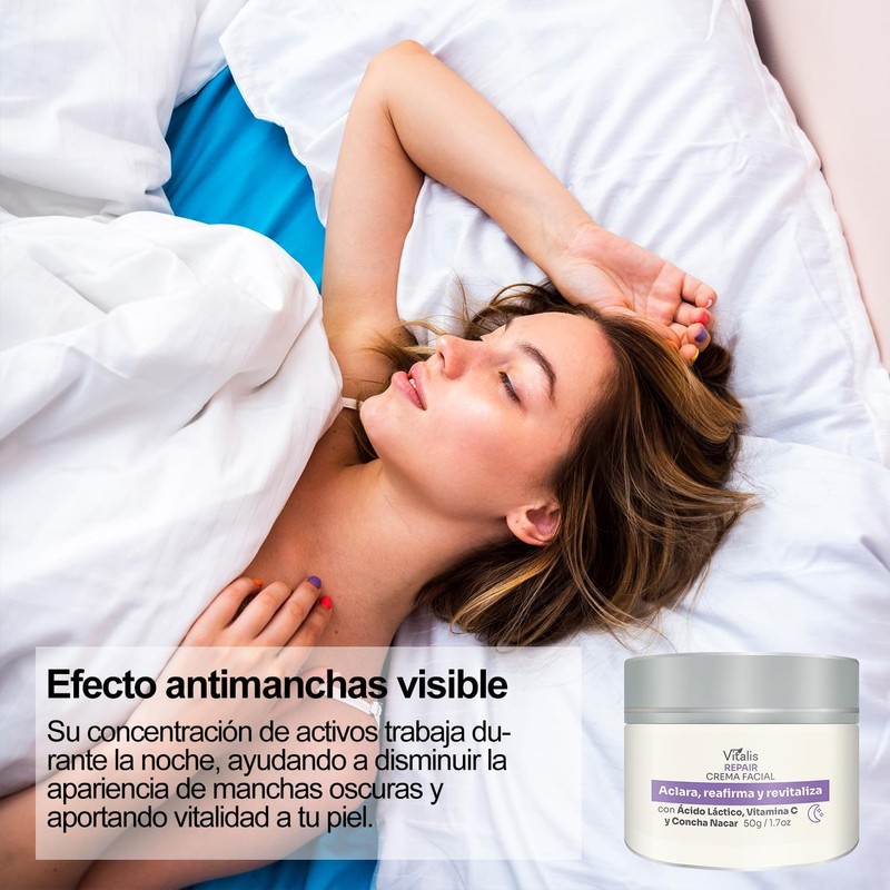 Crema Despigmentante de Noche Antiedad y Antimanchas Oscuras, 50g