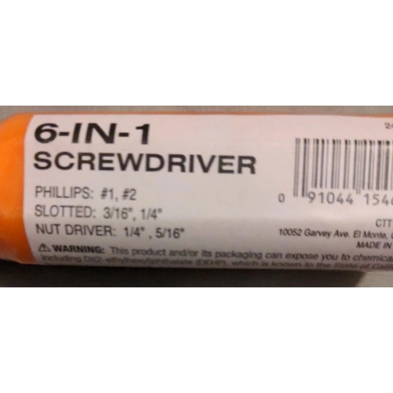 Multi Bit Screwdriver Tool Shop -Multi-Purpose 6-in 1 Screwdriver Repair