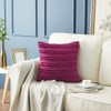 GIGIZAZA Decorative Throw Pillow Covers 16x16,Wine Red Square Couch Pillow