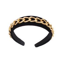 Baluue 1pc Punk Style Chain Design Hair Hoop Anti- Headband for Daily Wear Fashion Accessory for Women and Girls for Engagements and Parties Chic Look Material