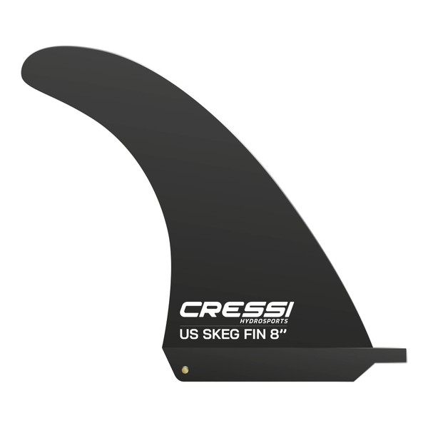 Cressi Unisex Us Skeg 8'' Rigid removable fin, Black, 20 cm UK