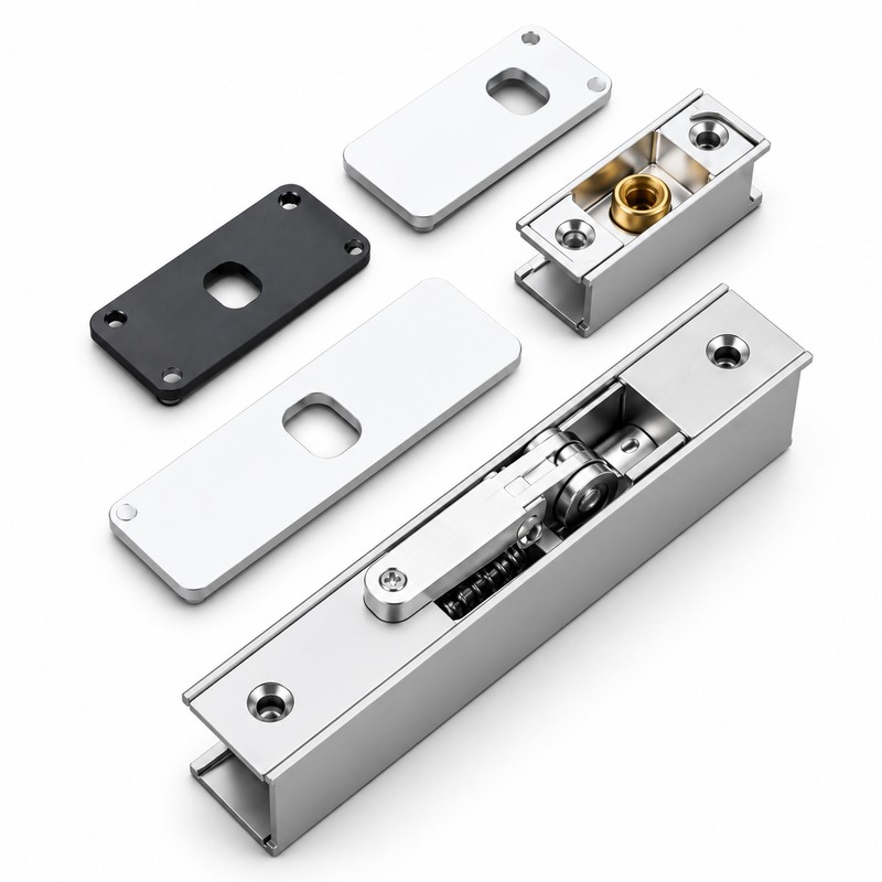 Automatic Hydraulic Door Closer, Adjustable Soft Close Buffer with Aluminum