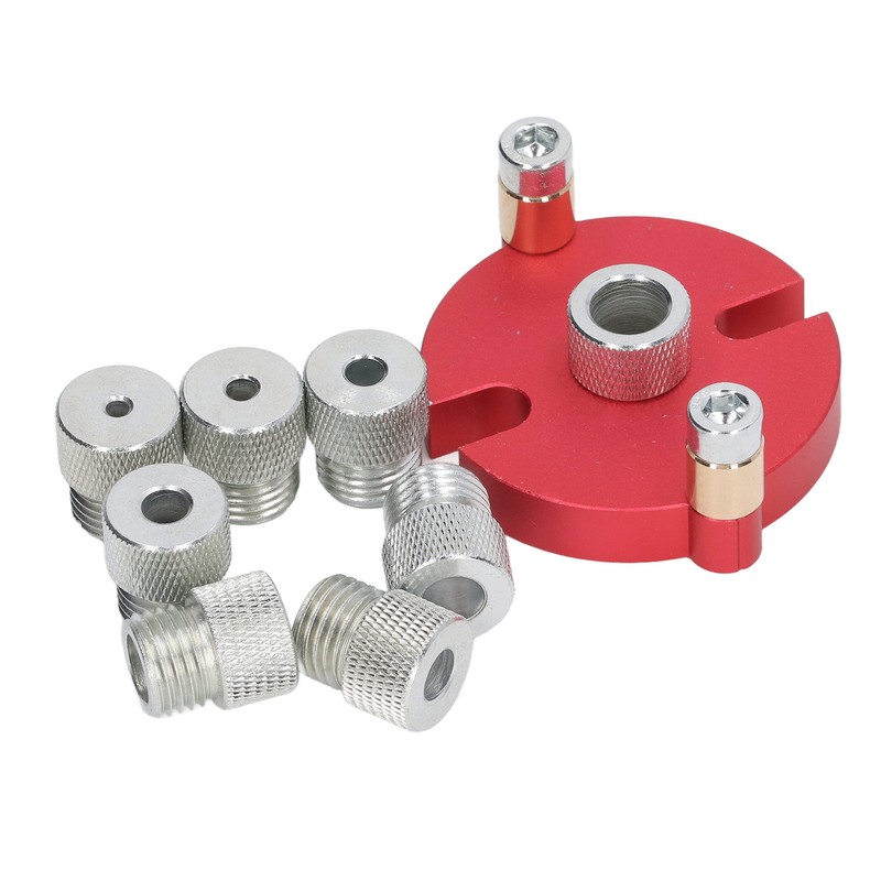 Self Center Dowel Jig Aluminum Alloy Hole Puncher Locator Precise