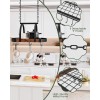 Choezon Hanging Pot Rack Pot Hanger for Kitchen Ceiling Mounted