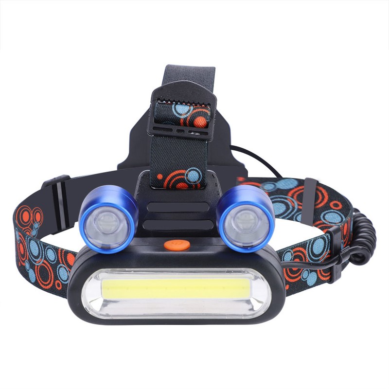 150000LM 2*LED COB Rechargeable 2*18650 Headlamp Head USB Light Torch