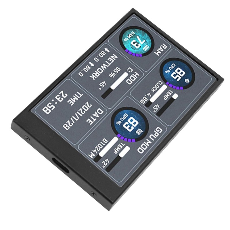 3.5inch IPS Secondary Screen USB C Computer Temperature Display Sub