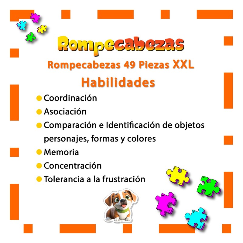 Totte Rompecabezas Arca de Noé 49 Piezas XL | Piezas