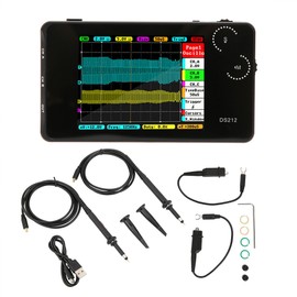 DS212 Portable Digital Oscilloscope Pocket Size 2 Channel Oscilloscope with USB Interface