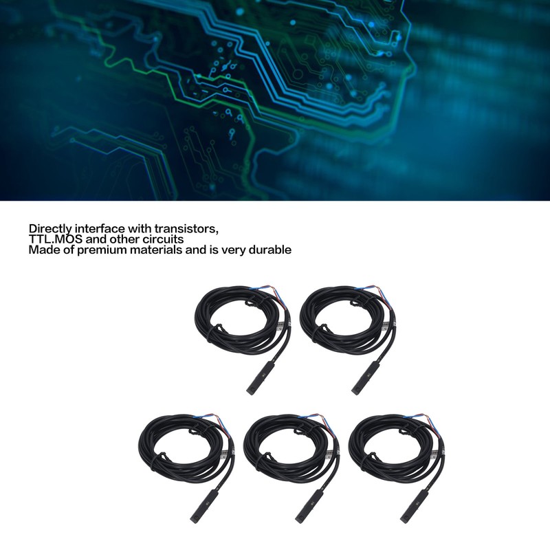 5Pcs Magnetic Proximity Sensor High Frequency Approach Sensor 2 Wire