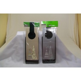 Sweet Treats Wine Bottle Gift Hang Tag Package Of 4 Holiday Birthday Weddings Any Occasion - Trees - Cream & Silver