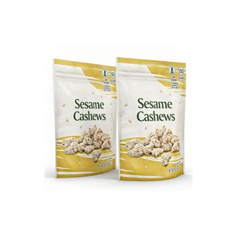 Sesame Seasoned Cashews – Whole Cashews with Savory Sesame Seasoning