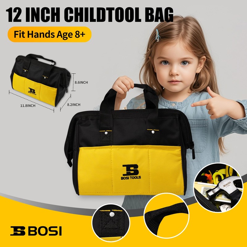 B BOSI TOOLS 20-Piece Hand Tool Set with Storage Bag