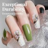 krofaue Nail Tips Lady French Style Acrylic Artificial Half Cover