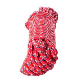 Brandsseller All-Purpose Nylon Rope 25 Metres / Oil Resistant / Abrasion Resistant / UV Resistant / Rope Red