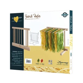 Eppicotispai Natural Beechwood Collapsible Pasta Drying Rack 10+ Sq Ft Space