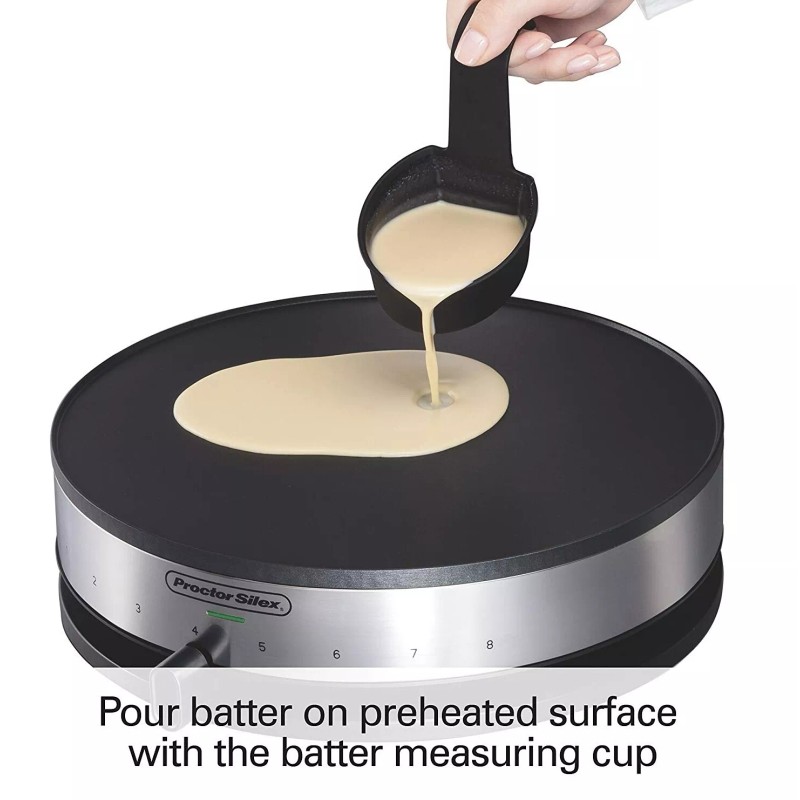 Professional Crepe Maker Machine Electric Frying Pan Griddle Pancakes Commercial