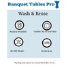 Banquet Tables Pro White 72 Inch 6 Ft. Round Spandex