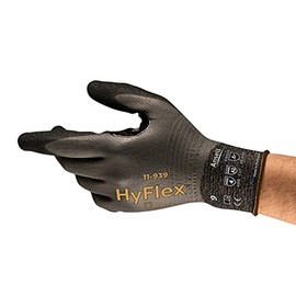 Ansell HyFlex 11-939 Guante de Protección Mecánica Resistente a los Cortes y Repelente al Aceite Diseño Ultraligero. Unisex 1 Par