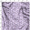 Soimoi Purple Moss Georgette Fabric Paw Dog Print Fabric by