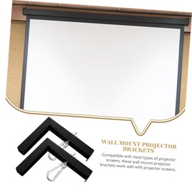 jojofuny Ceiling Mount Projector Bracket 2 Pack L-Shaped Wall Hanging Metal Bracket for Classroom Home Theater