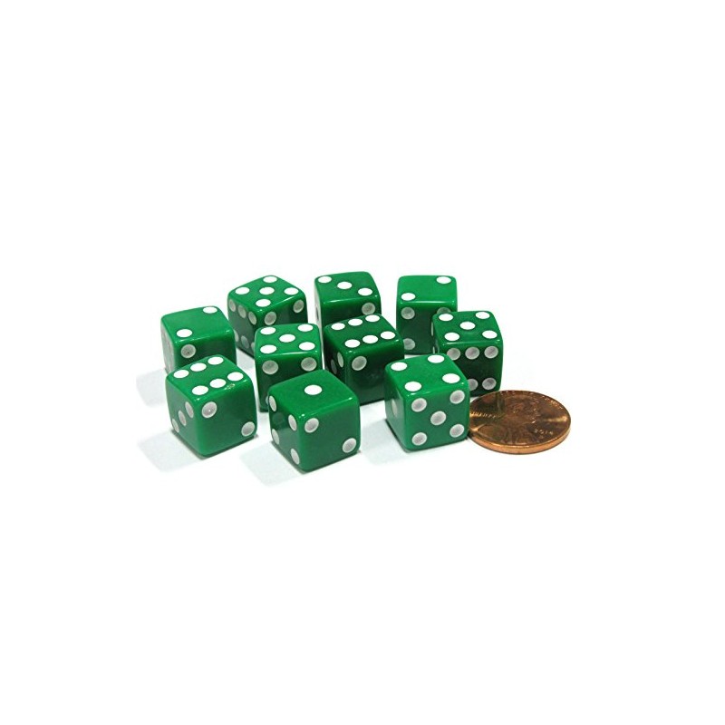 Koplow Games Set of 10 Six Sided D6 12mm Square