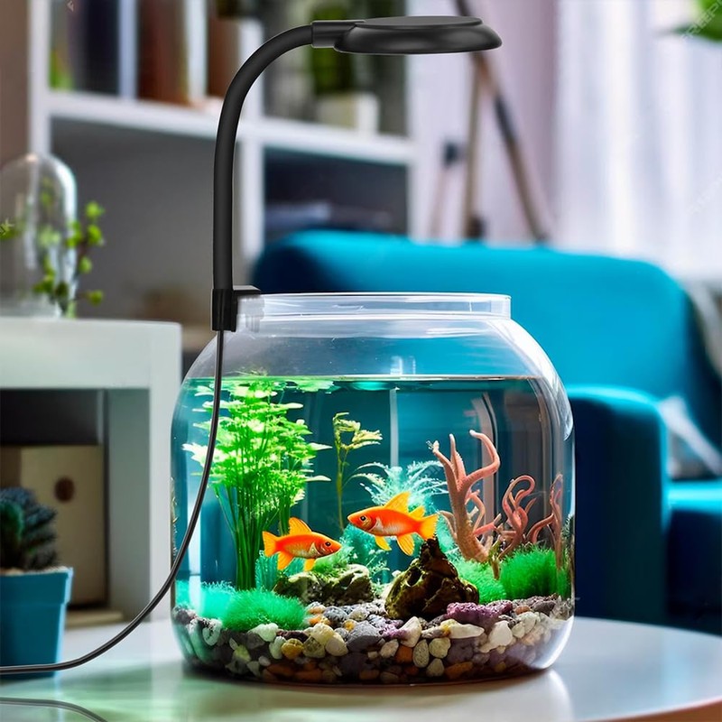 DaToo Mini Clip On Aquarium Light 7W Dimmable Small Fish
