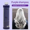 Rostblant 218ml Anti-Yellowing Shampoo,Professionelles Lila Toning Shampoo,Weißes, blondes, gebleichtes Haar