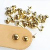 Ieron 200 Pcs Brads Paper Fasteners Mini Round Metal Scrapbooking