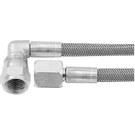 Allstar Performance ALL46402-14 Braided Stainless Steel Brake Line, 14 in. -4 AN