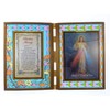 C BC Stained glass double frame with prayer and Divine