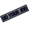 Do your job with embroidered Velcro patch, black and olive