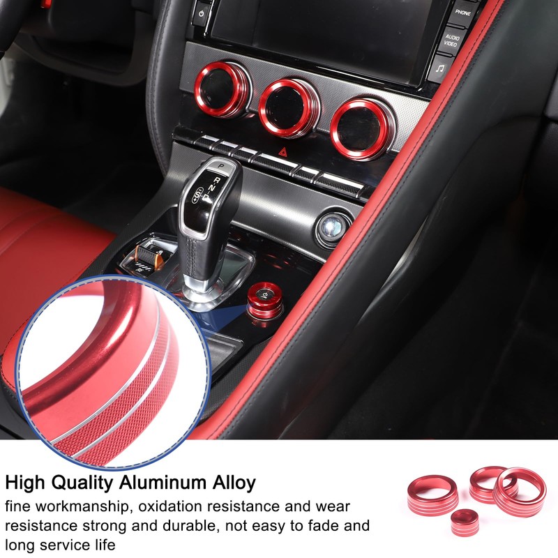 Daeiclru Central Control Adjustment Knob Compatible with Jaguar F-Type 2013-2022,