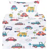 J-pinno Cars Buses Trucks Transport Vehicle Cute Twin 100% Cotton
