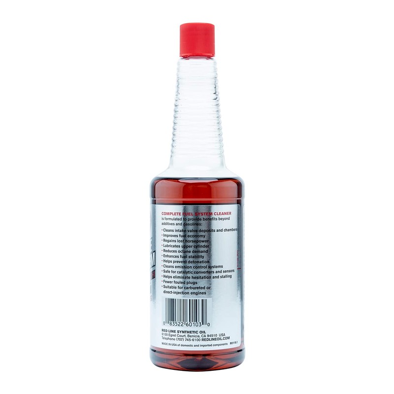 Red Line 60103 SI-1 Complete Fuel System Cleaner, Cleans and