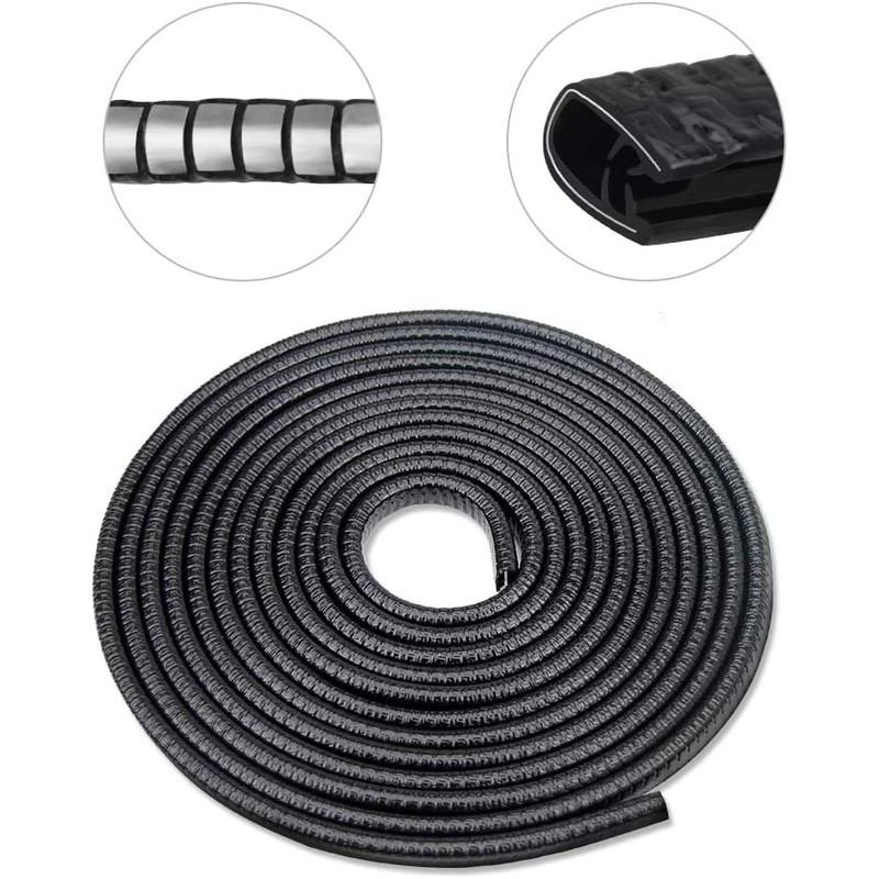 Firlar Car Door Edge Guards 16.4ft(5M) Rubber U Shape Edge