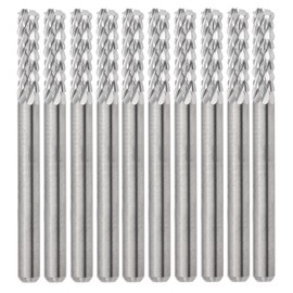 10pcs Milling Cutter Tungsten Steel Ergonomic High Hardness Cutting Tool for PCB Steel Plates