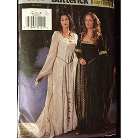 OOP Butterick Costume Pattern 3552. Misses Szs 18,20,22 Making History Costumes