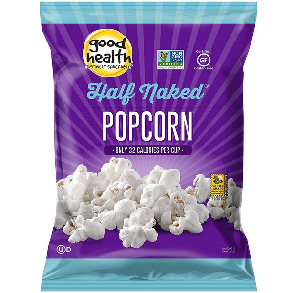 Good Health Half Naked Popcorn with Hint of Olive Oil 5.25 oz. Bag (8 Bags)