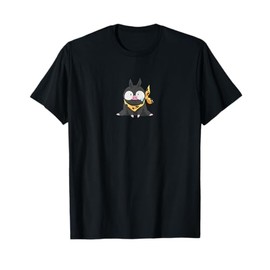 Adorable Black Anime Piglet for Manga and Animal Lovers T-Shirt
